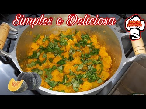 ABÓBORA CABOTIA REFOGADA SIMPLES E DELICIOSA MiFerreira
