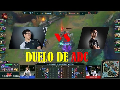 TL VS FLY  ( Doublelift  VS  Wildturtle )   2019 NA LCS Spring