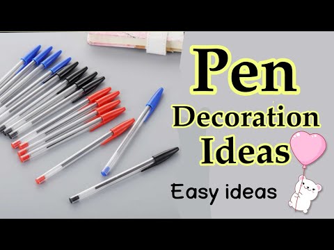 4 Easy DIY Pen Decorations Back to School Supplies | craft Compilation