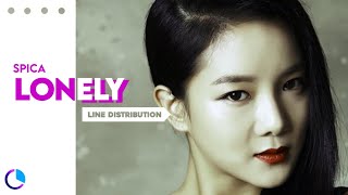 Lonely - SPICA (스피카) ( Line Distribution )