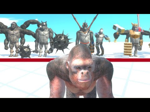 GORO IS CHALLENGED BY 3X SUPER MUTANT PRIMATES  -   ANIMAL REVOLT BATTLE SIMULATOR