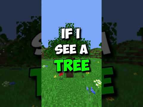 Minecraft, but if I see a Tree Video Ends...
