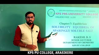 PU:1|CHEM|CH:7.4|IONIC EQUILIBRIA:SOLUBILITY EQUILIBRIA OF SPARINGLY SOLUBLE SALT| BY RBS Sir