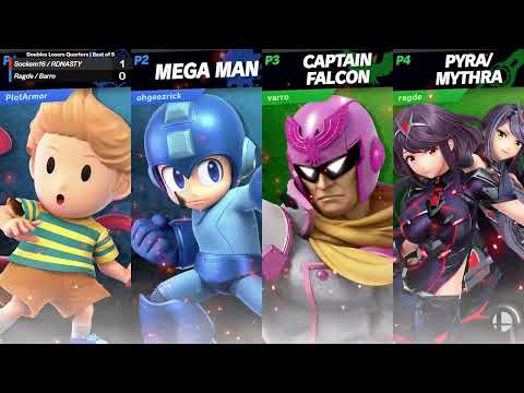 Game On Expo Doubles Losers Quarters - Sockem16 / rDNA (Blue) vs. Ragde / Barro (Green)