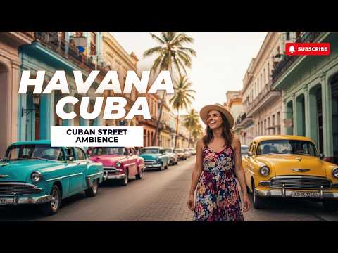 Calles Coloridas de La Habana Vieja 🎺 | Música Cubana para Pasear al Atardecer