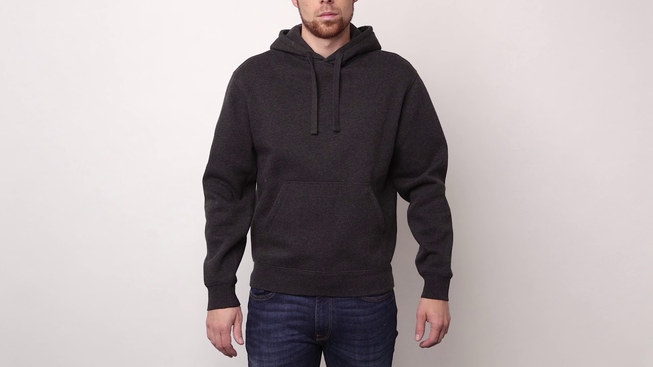 R261M Męska bluza z kapturem Authentic Melange