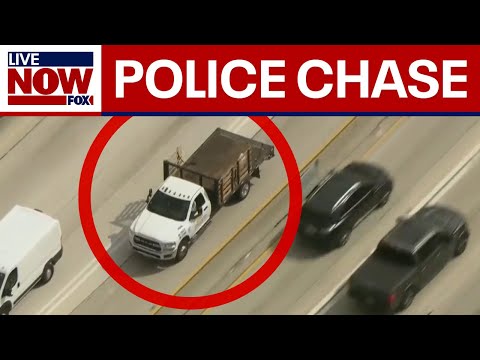 Video | WATCH WILD Police chase of stolen truck in LA, multiple accidents