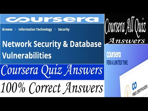 Network Security Database Vulnerabilities Coursera Quiz Answers Week 1 4 All Quiz Answers IBM