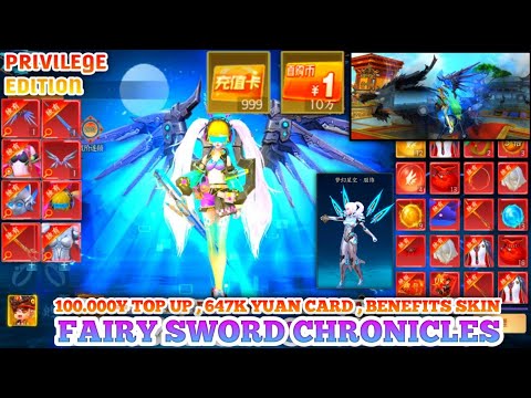 Fairy Sword Chronicles Privilege Edition - Free Top Up 100K¥, CooL Fashion, Mount UR, Wing, Partner