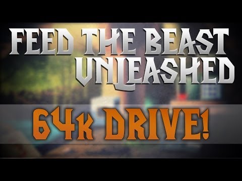 Minecraft Feed The Beast Unleashed Episode. #2 M.E 64k DRIVE!
