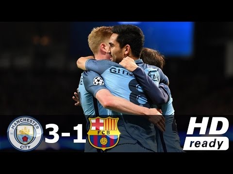 Manchester City vs Barcelona 3 - 1 ● All Goals Highlights Champions League ● HD 2016!