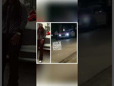 Chicago rapper JG DooIt Bentley Filled with bullet holes in Chicago.???