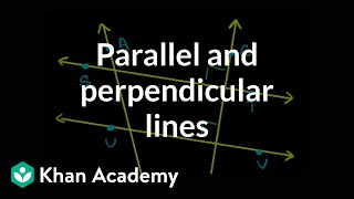 Identifying parallel and perpendicular lines | Geometry | Khan Academy