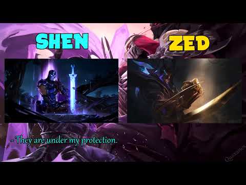 Zed vs Shen ! (Animated Special Interactions)