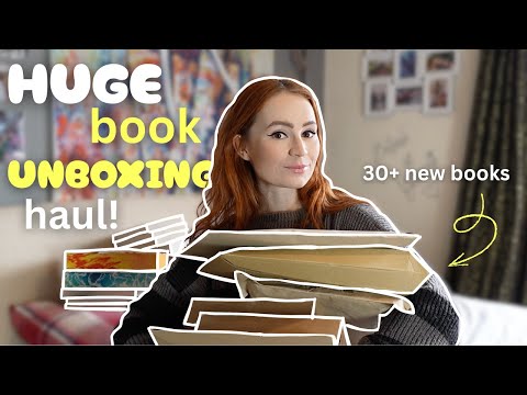 HUGE BOOK UNBOXING HAUL (30+ books) 📚