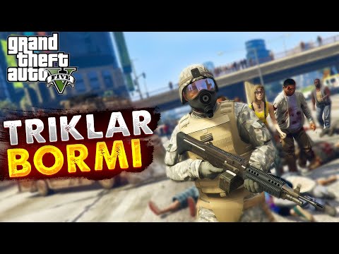 TRIKLAR BORMI - ZOMBILAR JUDA KUCHLI! GTA 5 ZOMBIE APOCALYPSE