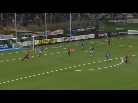 MÅL: Robin Simovic ger 1-0 efter Atakoras soloraid.  - TV4 Sport