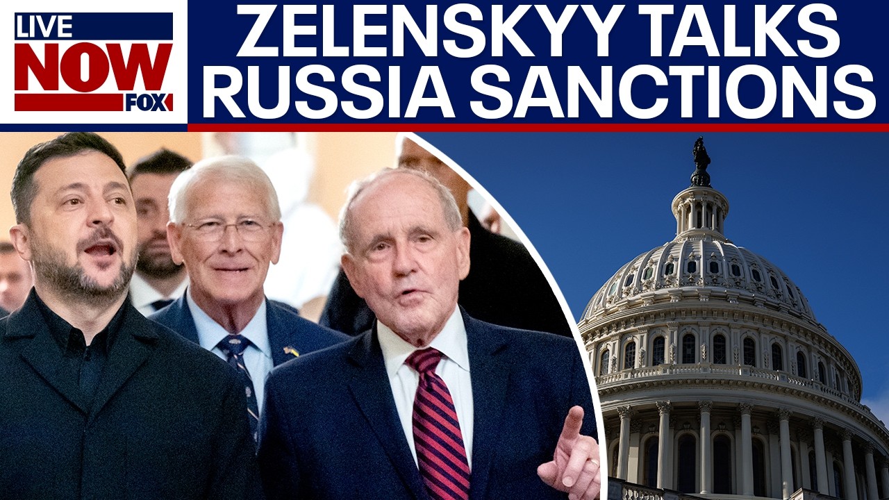 Zelenskyy talks Russia sanctions bill, meets with lawmakers after Trump visit