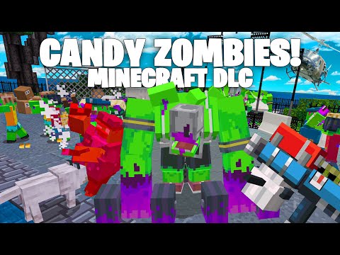 CANDY ZOMBIES & Potato Launchers in Minecraft's Wildest DLC! 🥔💥 Free the World Minecraft Bedrock DLC