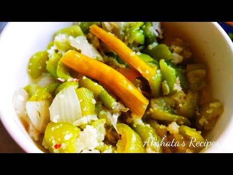 Goan Ghosalyachi Bhaji|Ridge Gourd Goan style|How to prep the ridge gourd inlcuded|