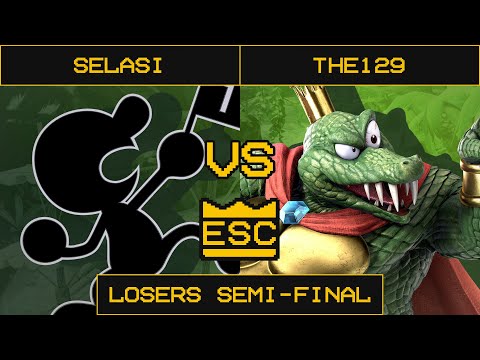ESC 29 Smash Ultimate Losers Semi-Final - Selasi (Mr. Game & Watch) Vs. The129 (King K. Rool)