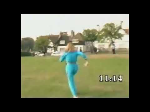 Anneka Rice runs around Port Sunlight in Treasure Hunt - 1984