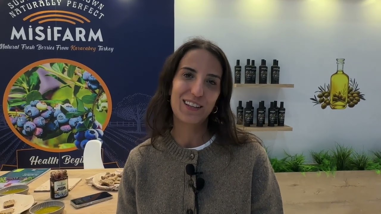 Berlin Fuarında Yaban Mersini ve Zeytinyağı ile Dikkat Çekti