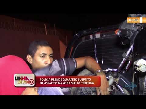 LINHA DE FOGO (21.10) Preso quarteto suspeito de assaltos na zona sul de Teresina