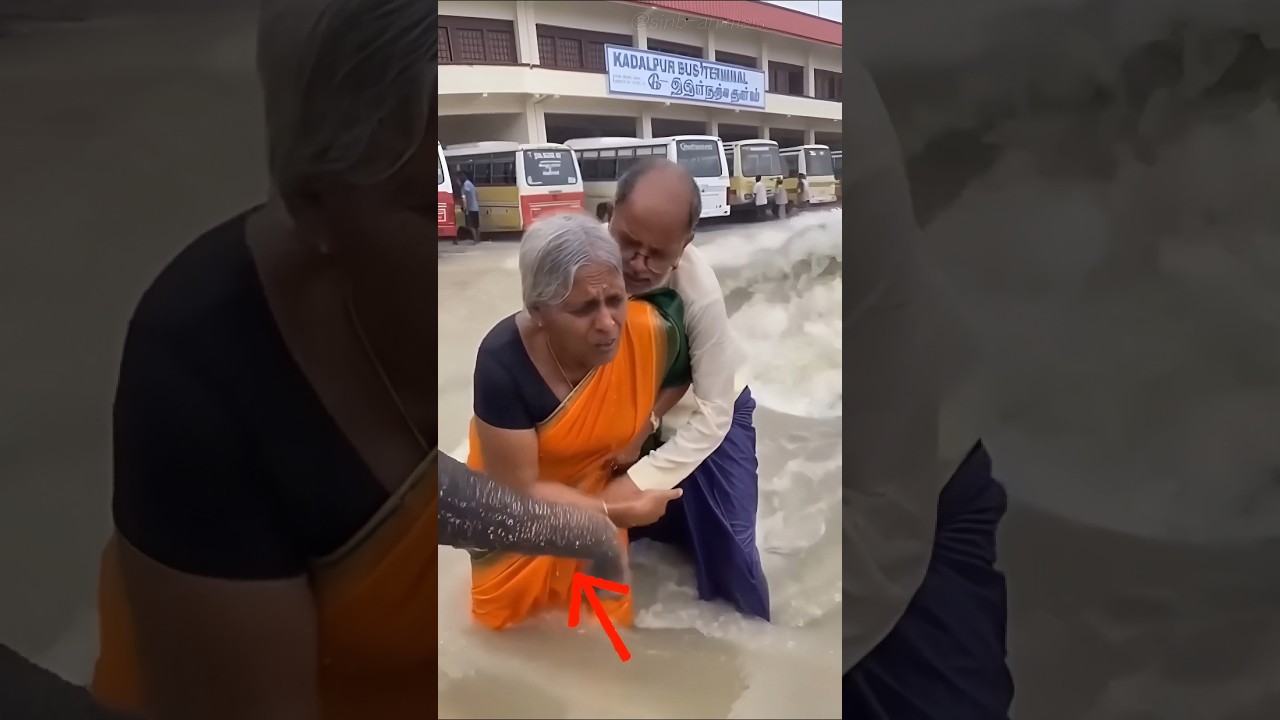 쓰나미에 휩쓸린 부부를 구한것은? #쓰나미구조 #인도기적 #ai영상