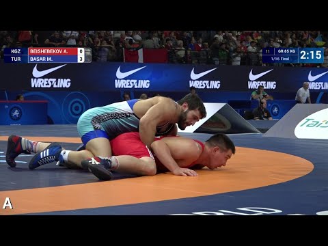 1/16 GR - 85 kg: M. BASAR (TUR) df. A. BEISHEBEKOV (KGZ) by VPO1, 4-1