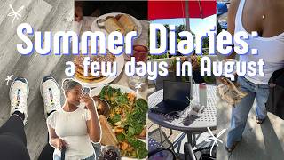 SUMMER DIARIES: days in August! New shoes, WFH, chicago cafes, college dropoff, shopping w mom!☀️🩵
