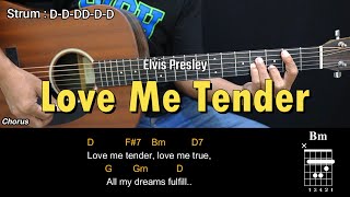 Love Me Tender - Elvis Presley | EASY Guitar Tutorial with Chords - Guitar Lessons