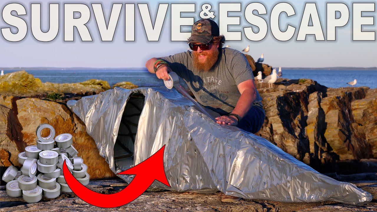 Sticks, Tape, and Sheer Willpower — Zachary Fowler Builds a Kayak from Scratch on a Deserted Island
