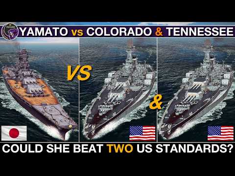Can TWO Battleships Stop The Yamato? Colorado & Tennessee vs The Giant | War on the Sea Grudge Match