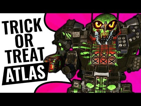 SPOOKY STEALTH ATLAS HALLOWEEN 2017 EDITION - Mechwarrior Online MWO - TTB