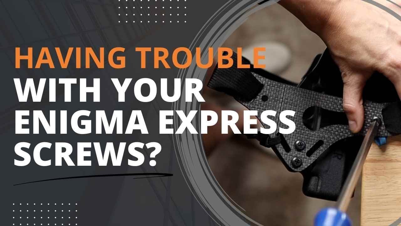 Remove-Install Nylok Enigma Express Screws