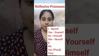 Reflexive pronouns | myself,ourselves, yourself, himself, herself, themselves, ourself