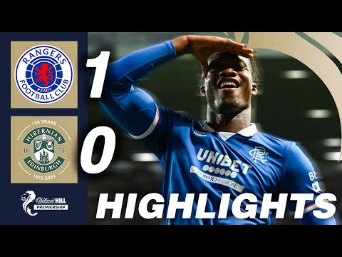 Rangers 1-0 Hibernian | HIGHLIGHTS | William Hill Premiership