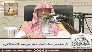 [59] كل صفة من صفات الله لها معنى غير معنى الصفة الأخرى - صالح الفوزان