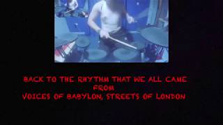 the outfield voices of babylon drum cover with lyrics