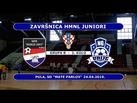 ZAVRŠNICA HMNL JUNIORI: HEROJI 2007 - URIJE  13:3, PULA 24.04.2019.