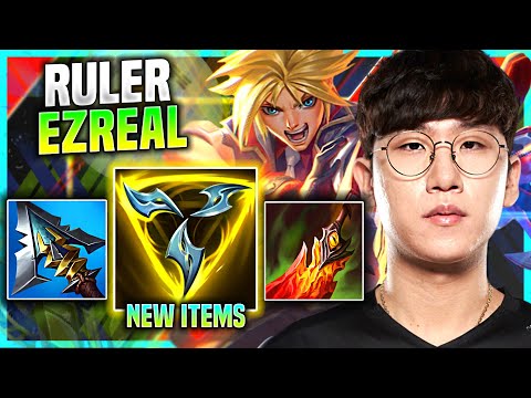 RULER PICKS EZREAL WITH NEW ITEM TRINITY FORCE! - GEN Ruler Plays Ezreal ADC vs Miss Fortune!
