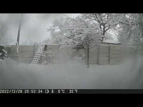 コロラド州ボルダーでの 12 月 28 ～ 29 日の吹雪のタイムラプス