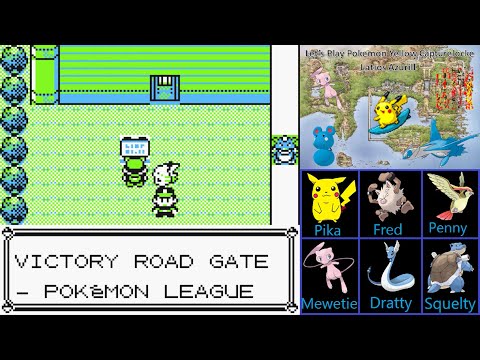 Let's Play Pokemon Yellow Capturelocke:  Part 29 - The Quest For Victory Road