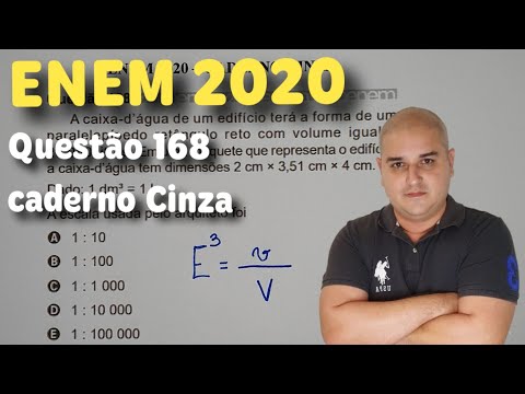 ENEM 2020 - Questão 168 - Caderno Cinza - A caixa d’água de um edifício terá a forma