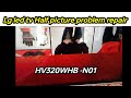 Lg Led Tv Half No Picture Problem Repair Red Bars Problem In Half Display