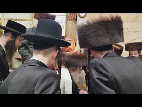 Rebbe of Munkatch Meeting with Hasidim - Passover 5778 (April 5, 2018)