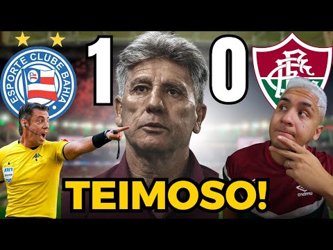 🚨FLU ROUBADO Arbitragem polêmica, Renato teimoso e derrota pro Bahia!