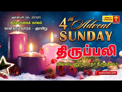19-12-2021 Tamil Mass | Villianur Lourdes Shrine | Holy Cross Tv | Daily Tv Mass | Today's Holy Mass