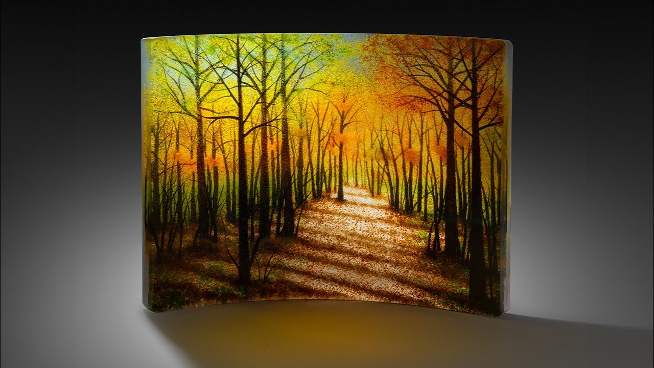 Fused Glass Landscape Process - J David Norton